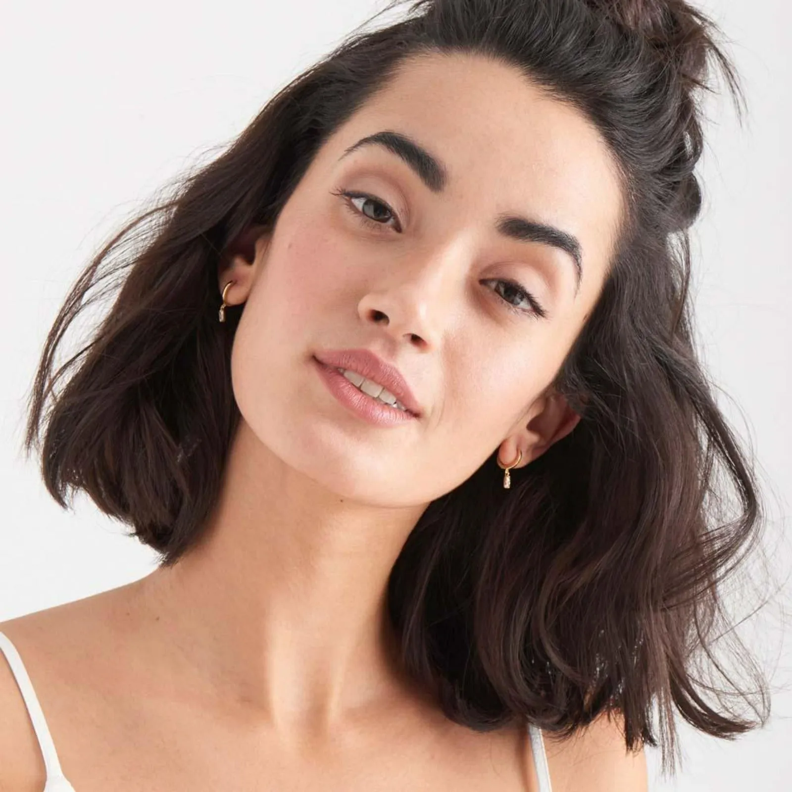 Ania Haie Sterling Silver & Gold Plated Glow Huggie Earrings