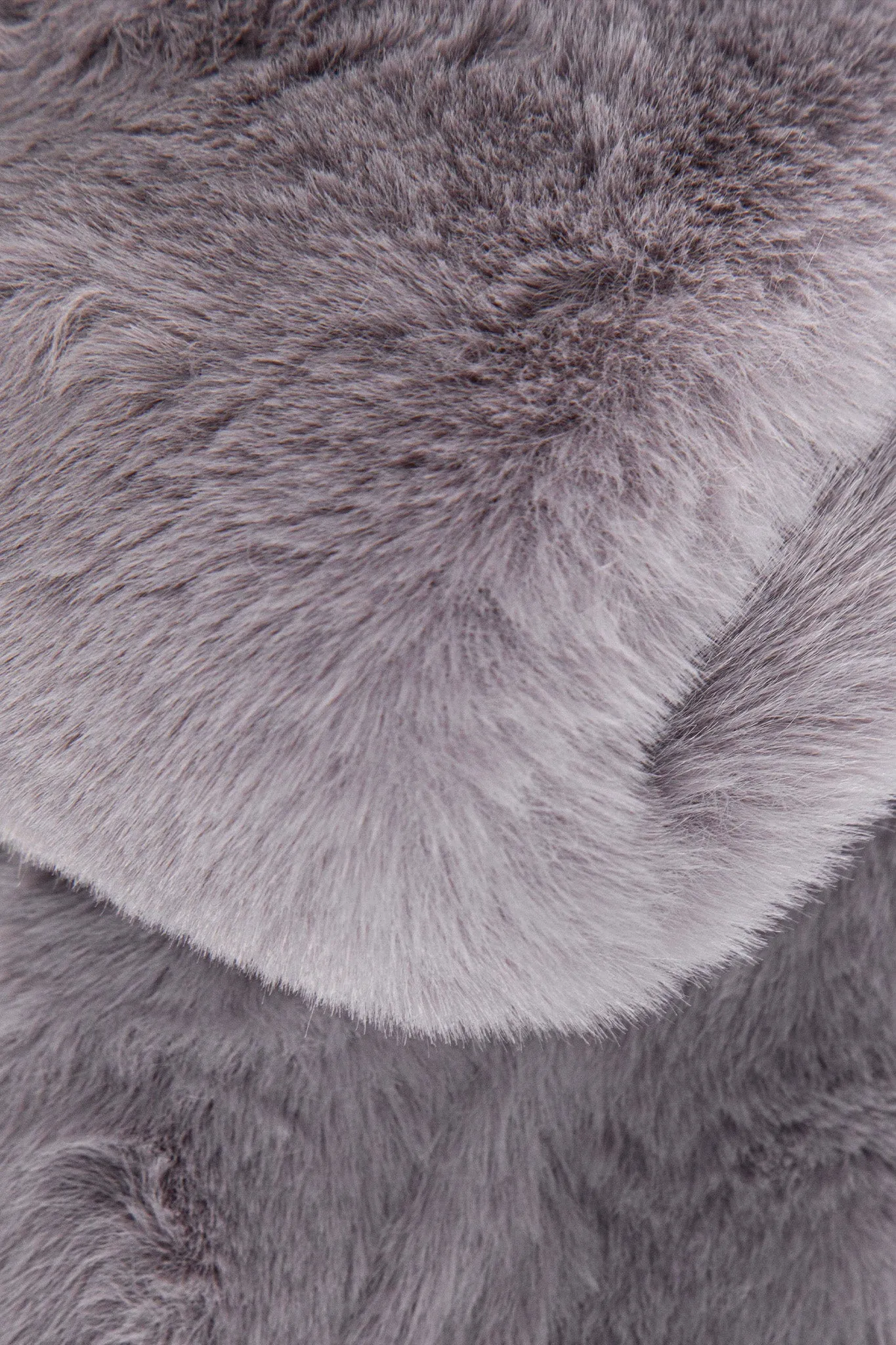 Faux Fur Tuck Scarf Medium Grey